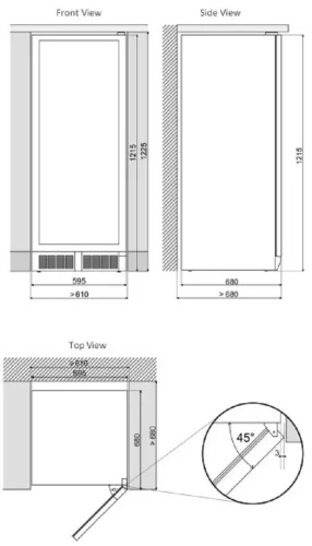 Встраиваемый винный шкаф Dunavox DX-70.258SS фото 4