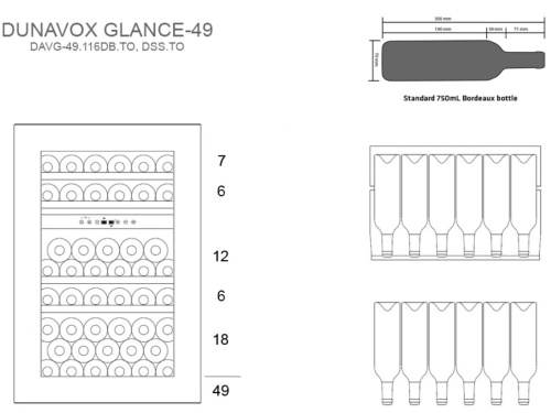 Винный шкаф Dunavox DAVG-49.116DOP.TO фото 4