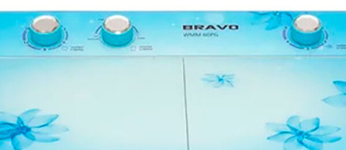 Стиральная машина Bravo WMM-55PG синие цветы фото 4
