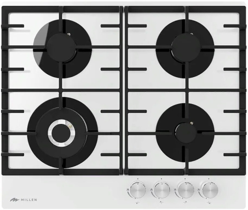 Встраиваемая газовая варочная панель Millen MGHG 601 WH фото 2