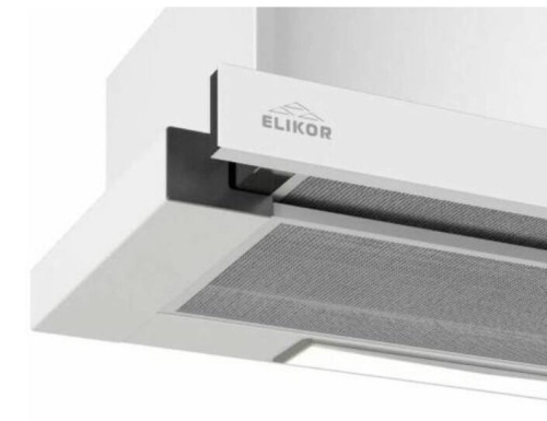Встраиваемая вытяжка Elikor Slide Glass 50П-1000 белый/белый фото 3