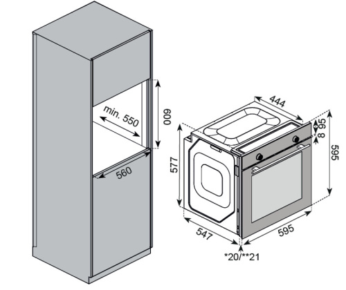 Встраиваемый электрический духовой шкаф Kuppersberg HF 607 BX фото 6