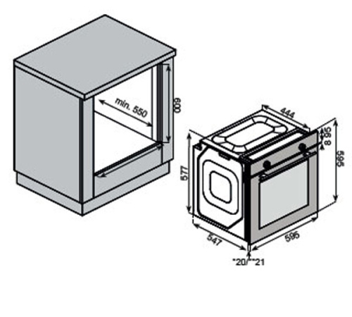 Встраиваемый электрический духовой шкаф Kuppersberg HFT 610 B фото 7