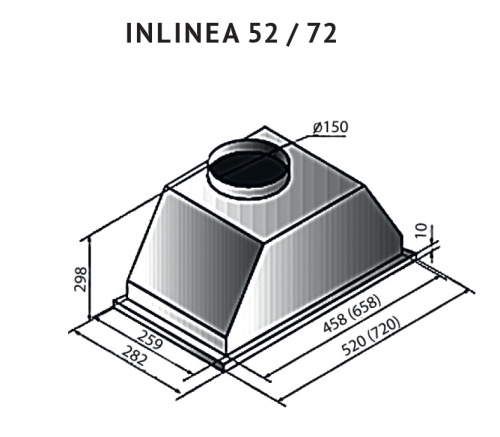 Встраиваемая вытяжка Kuppersberg Inlinea 52 Inox фото 8