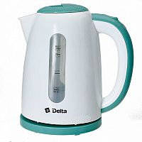 Чайник электрический Delta DL-1106 белый/мятный