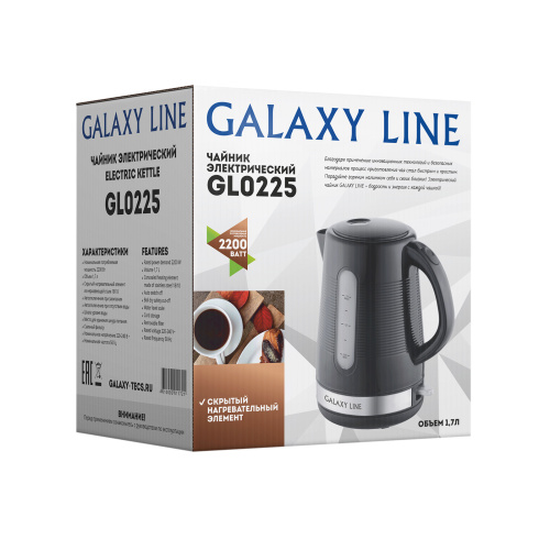 Чайник электрический Galaxy GL 0225 черный фото 6