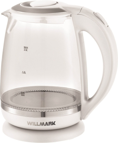 Чайник электрический Willmark WEK-2005G белый фото 2