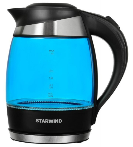 Чайник электрический StarWind SKG2216 синий фото 2