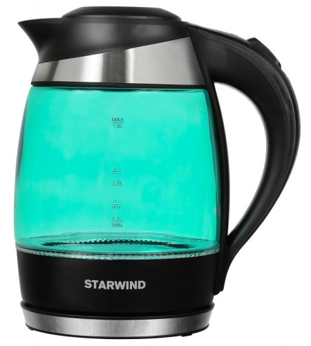 Чайник электрический StarWind SKG2219 бирюзовый фото 2