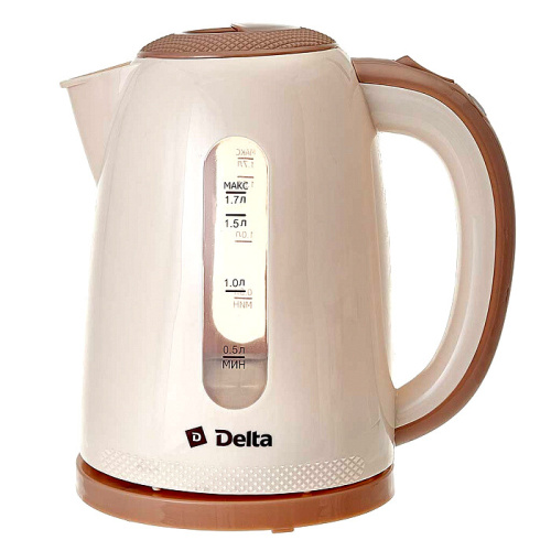 Чайник электрический Delta DL-1106 бежевый фото 2