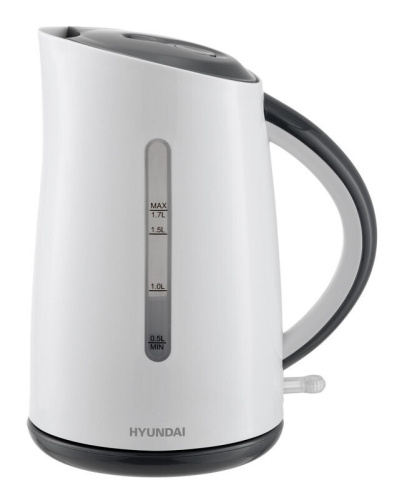 Чайник электрический Hyundai HYK-P3021 белый/серый фото 2