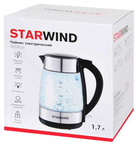 Чайник электрический StarWind SKG3026 фото 7