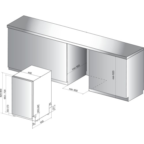 Встраиваемая посудомоечная машина Indesit DSIE 2B19 фото 3