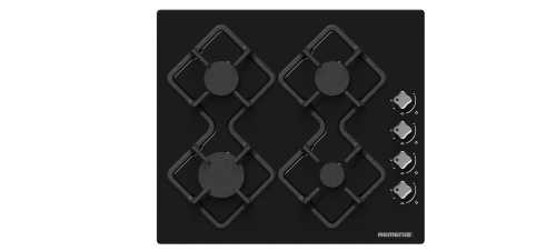 Встраиваемая газовая варочная панель Remenis REM-2150 black side фото 2