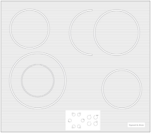 Встраиваемая электрическая варочная панель Zigmund & Shtain CNS 019.60 WX