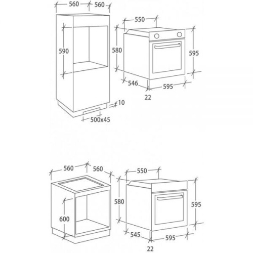 Встраиваемый электрический духовой шкаф Candy FCP 502 W фото 3