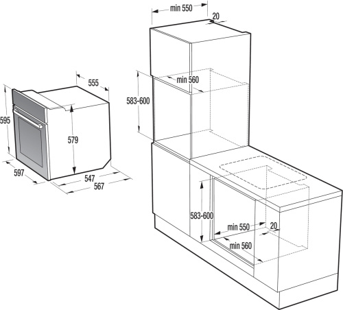 Встраиваемый электрический духовой шкаф Gorenje BO 627 E10 X фото 3