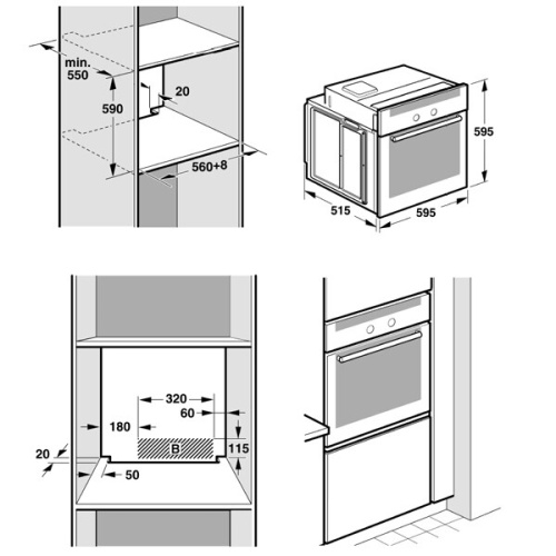 Встраиваемый электрический духовой шкаф Bosch HBA23B222E фото 3