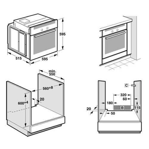 Встраиваемый электрический духовой шкаф Bosch HBA23B222E фото 4