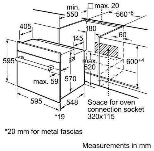 Встраиваемый электрический духовой шкаф Bosch HBA23S150R фото 6