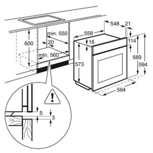 Встраиваемый электрический духовой шкаф Electrolux EOB 93401 BX фото 3