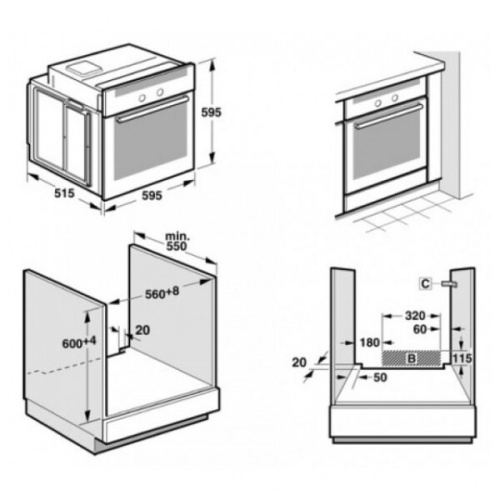 Встраиваемый электрический духовой шкаф Bosch HBA23B262E фото 3