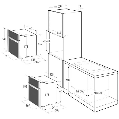 Встраиваемый электрический духовой шкаф Gorenje BO 8531 CLB фото 3