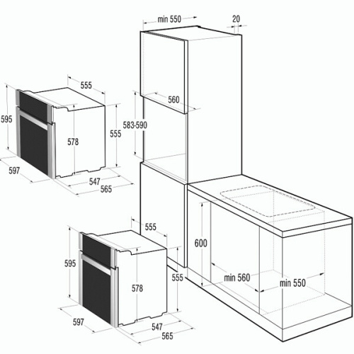 Встраиваемый электрический духовой шкаф Gorenje BO 658 A31 BG фото 5