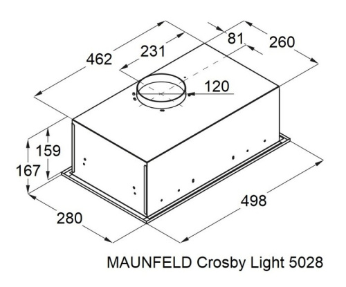 Встраиваемая вытяжка Maunfeld Crosby Light 5028 White фото 4