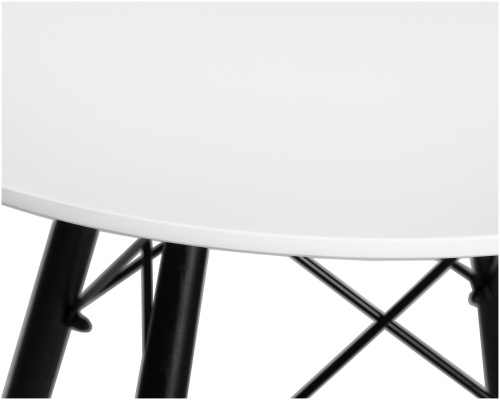 Стол обеденный Dobrin Chelsea`80 Black белый/черный фото 3