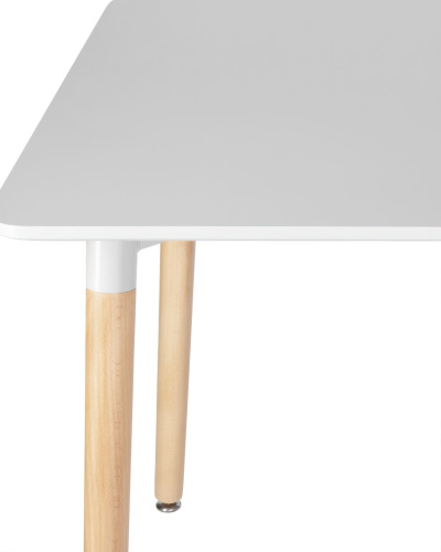 Стол обеденный Dobrin Serra светло-серый/светлый бук фото 4