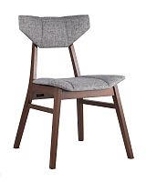 Комплект стульев Stool Group TOR , массив гевеи цвет орех, сидение серое ( УТ000002028)