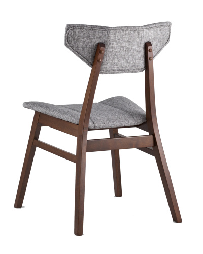 Комплект стульев Stool Group TOR , массив гевеи цвет орех, сидение серое ( УТ000002028) фото 6