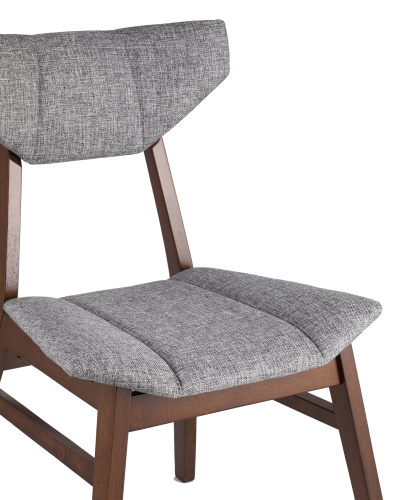 Комплект стульев Stool Group TOR , массив гевеи цвет орех, сидение серое ( УТ000002028) фото 8