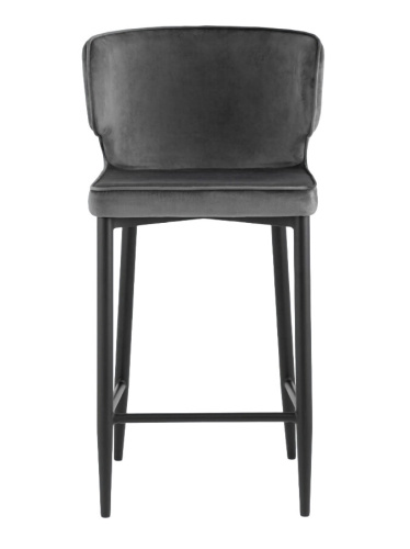 Стул полубарный Stool Group Матео велюр серый MC110C HLR-21 DUAL фото 4