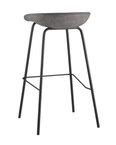 Стул барный Stool Group Beetle Lite PU 8319TB серый фото 3