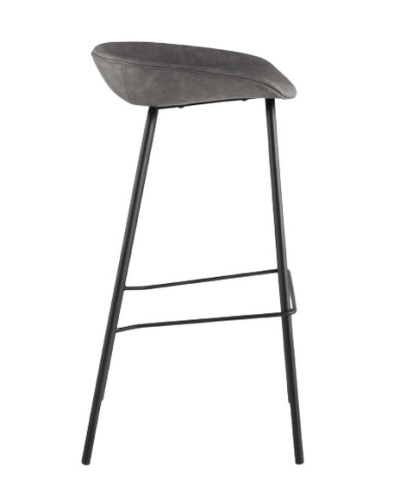 Стул барный Stool Group Beetle Lite PU 8319TB серый фото 5