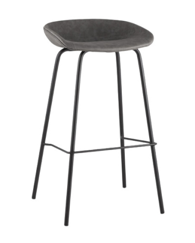 Стул барный Stool Group Beetle Lite PU 8319TB серый фото 6