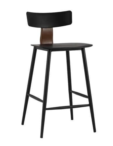 Стул полубарный Stool Group 8333A black