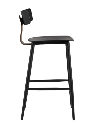 Стул полубарный Stool Group 8333A black фото 3