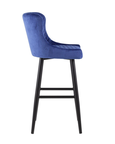 Стул барный Stool Group Ститч MC15B Velvet HLR-65 Dual синий фото 3