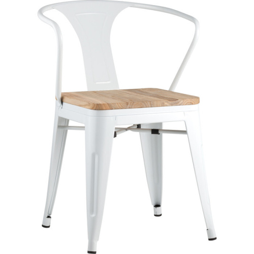 Стул Stool Group TOLIX ARM WOOD YD-H440AR-W LG-02 белый