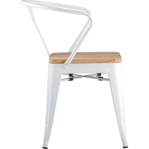 Стул Stool Group TOLIX ARM WOOD YD-H440AR-W LG-02 белый фото 3