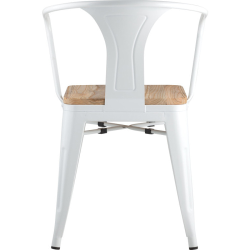 Стул Stool Group TOLIX ARM WOOD YD-H440AR-W LG-02 белый фото 4