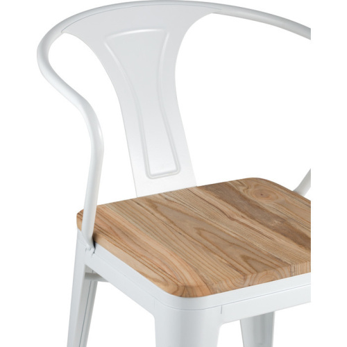 Стул Stool Group TOLIX ARM WOOD YD-H440AR-W LG-02 белый фото 6