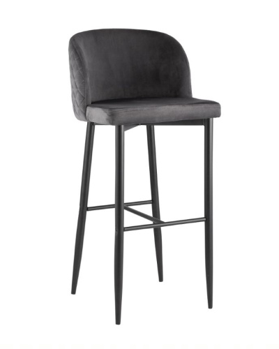 Стул барный Stool Group Оскар MC11B Velvet HLR-21 Dual серый