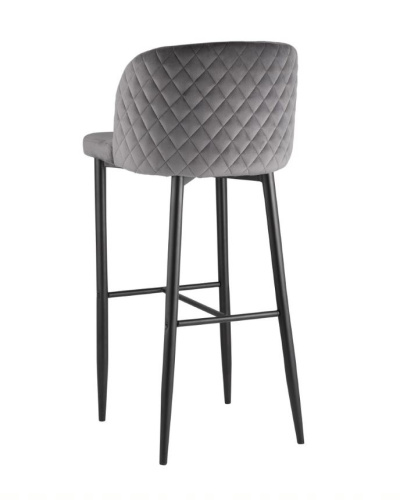 Стул барный Stool Group Оскар MC11B Velvet HLR-21 Dual серый фото 5