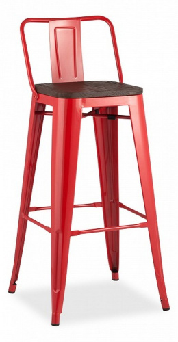 Стул барный Stool Group Tolix Wood YD-H765E-W LG-03 красный глянцевый