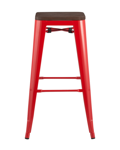 Стул барный Stool Group Tolix Wood YD-H765-W LG-03 красный глянцевый фото 6