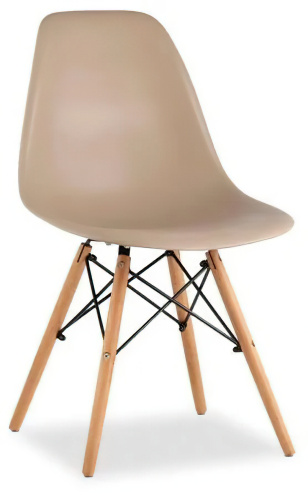 Комплект стульев Stool Group EAMES бежево-серый (8056PP DARK GREY X4) фото 5